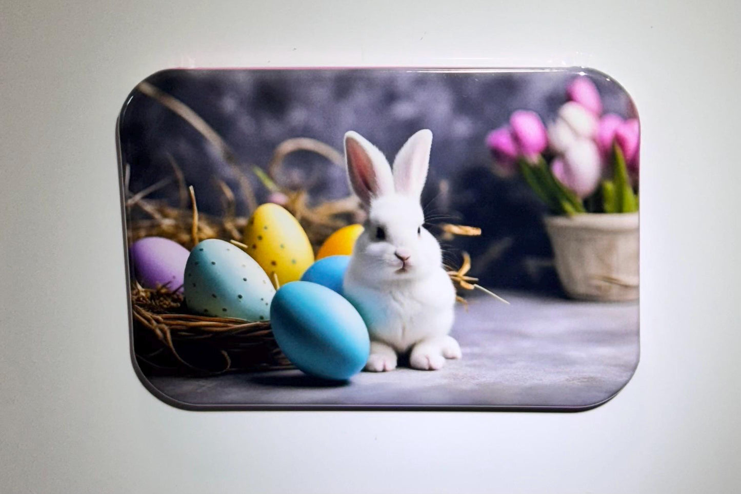 Easter Fridge Magnets Bunny Easter Eggs Flowers Spring
