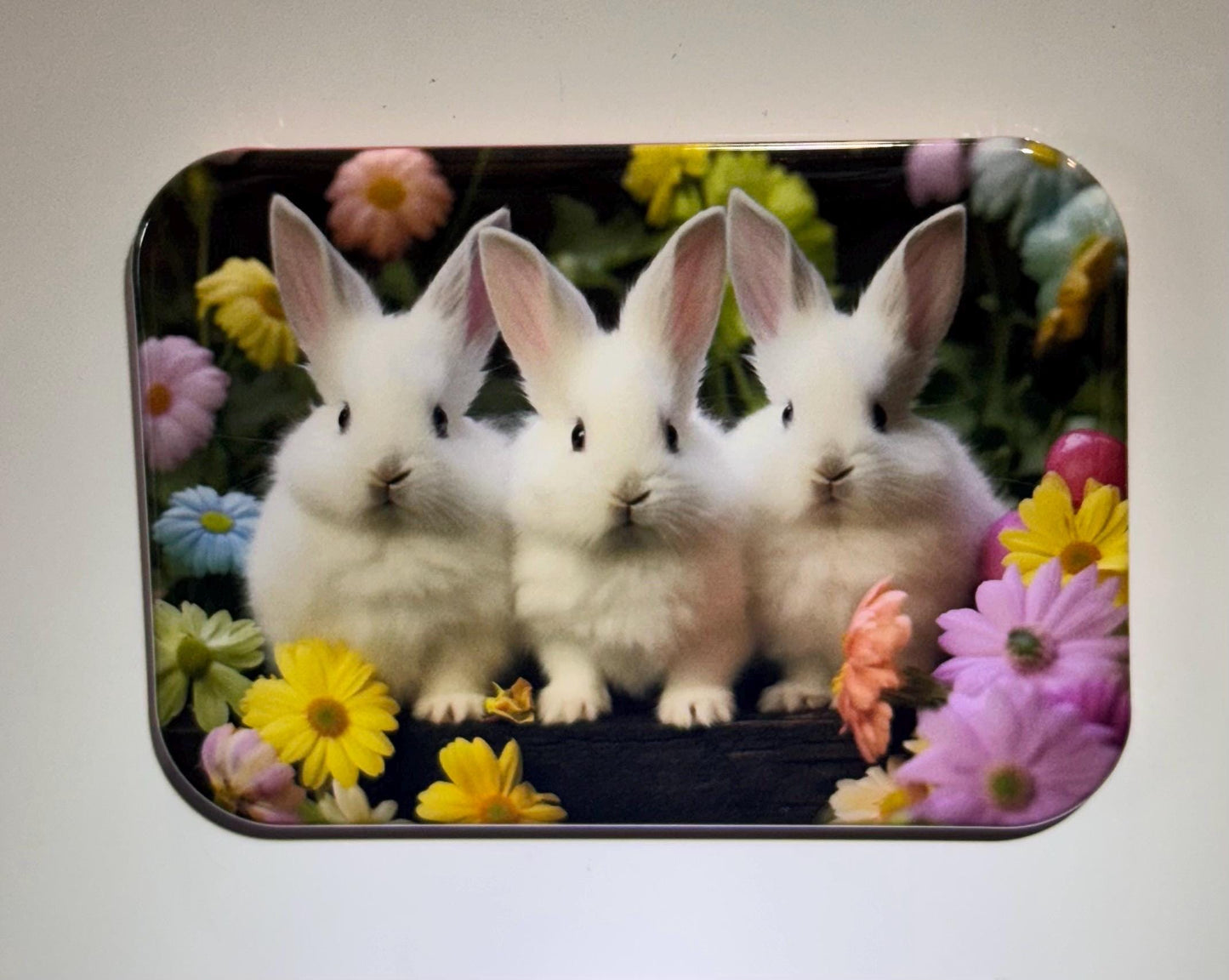 Easter Fridge Magnets Bunny Easter Eggs Flowers Spring