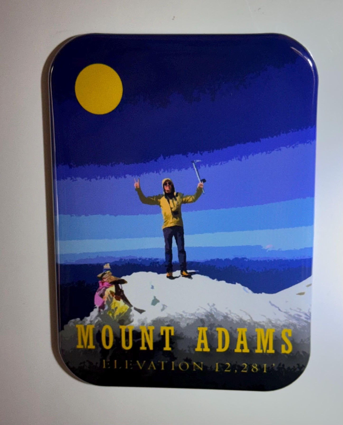 The enchantments magnet, Custom retro magnets, Smith rock, Timberline Trail, Mt. Adams