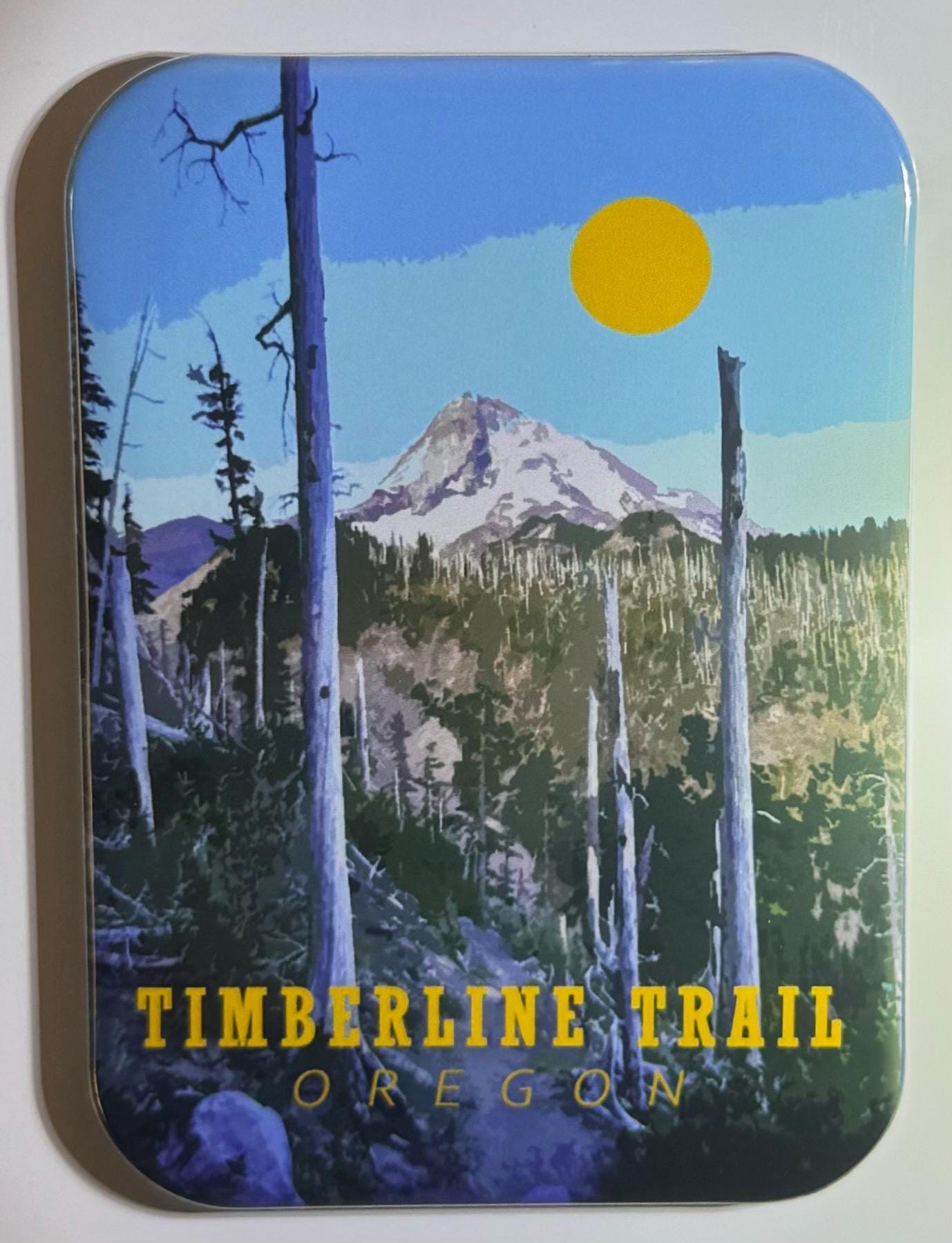 The enchantments magnet, Custom retro magnets, Smith rock, Timberline Trail, Mt. Adams