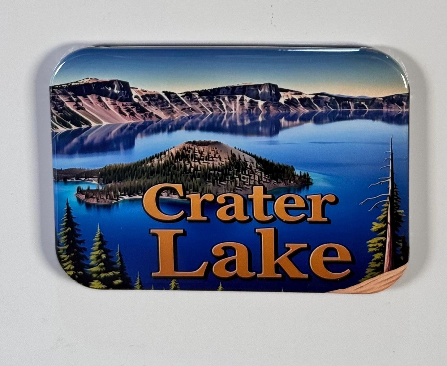 Crater Lake, Great Smoky Mountains, Glacier, and Yellowstone National Parks Fridge Magnets