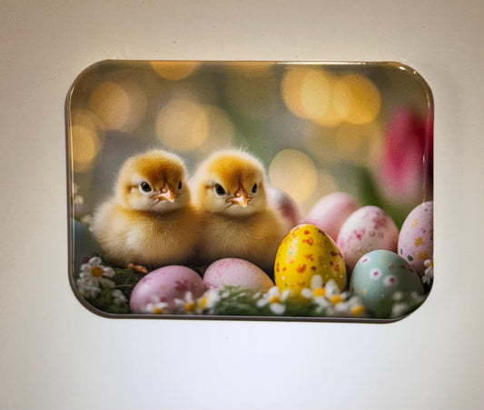 Easter Magnet, Baby Chicks, Easter eggs, Cute animals