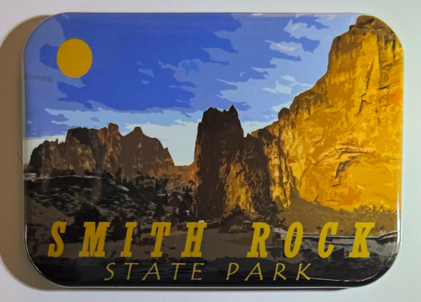 The enchantments magnet, Custom retro magnets, Smith rock, Timberline Trail, Mt. Adams