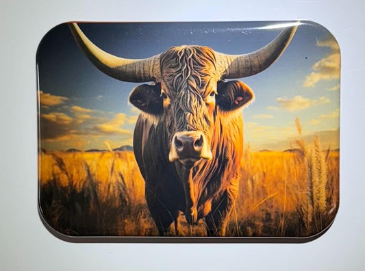 Longhorn Cattle Cow Bull Magnet